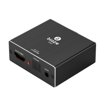 毕亚兹 HDMI音频分离器 4K高清3D视频分配器 音响5.1声道 连接音响电视3.5耳机转换器 zh87