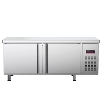 乐创（lecon）冷藏工作台保鲜操作台冰柜商用水吧台不锈钢冰箱柜卧式冷柜厨房奶茶店设备2.0-0.6冷冻LC-GZT03