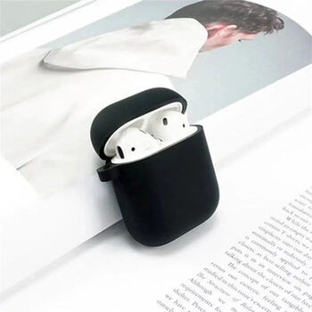 套pro3代磨砂苹果无线蓝牙耳机连体潮壳软纯黑色挂钩airpods12通用