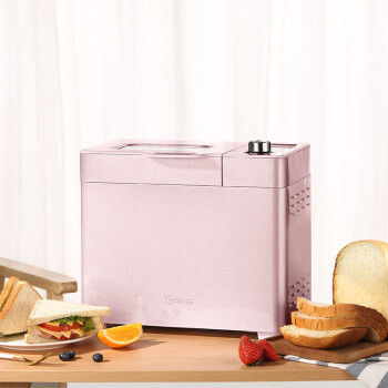DonLim东菱Donlim烤面包机 厨师机 和面团3斤 大功率 揉面机 家用 全自动 智能投撒果料DL-JD08 粉色