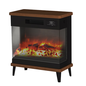 先锋壁炉取暖器家用节能暖风机卧室小型烤火炉3D仿真火焰客厅电暖器取暖炉支持遥控语音控制 DBL-GY1R