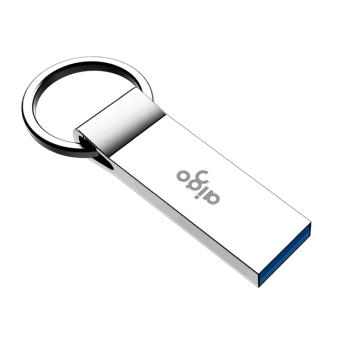 爱国者（aigo）128GB USB3.2 高速读写U盘 U310 金属U盘 车载U盘 银色 一体封装 防尘防水