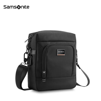 Samsonite/新秀丽斜挎包男士单肩休闲商务单肩包黑色HO0*09010