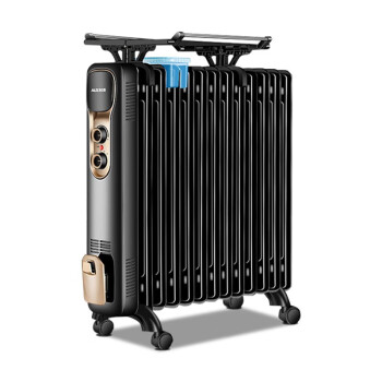 奥克斯（AUX）油汀取暖器 家用电暖气片15片电暖器轻音电热器 13片黑 NSC-200-13A1