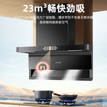 樱雪（INSE）顶侧双吸油烟机灶具套装 23m³/min大吸力家用油烟机5.2kW  烟灶套装K2427+Q2133天然气