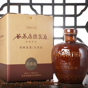 2坛得小酒真原浆不添加谷养康粮食酒60度大坛装白酒收藏级原浆酒浓香