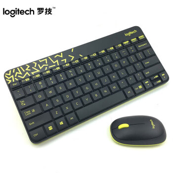 Logitech罗技 MK240 Nano 键鼠套装 无线键鼠套装 办公键鼠套装 超长续航 带无线2.4G接收器 黑