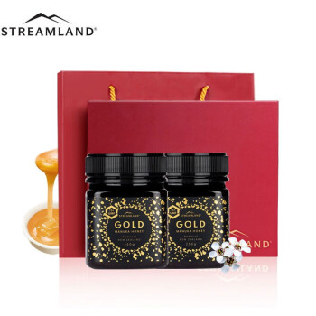 新溪岛（Streamland）麦卢卡蜂蜜UMF15+新西兰原装进口蜂蜜礼盒装 （UMF15+）两瓶礼盒装 250g
