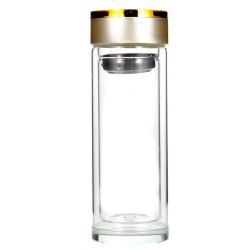 集采优选 300ML双层玻璃杯 耐高温创意玻璃水杯广告杯玻璃杯 水杯JCYX-KC0002