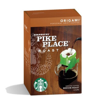 星巴克(Starbucks)挂耳咖啡 便携式滴滤日本进口美式黑咖啡粉6包/盒