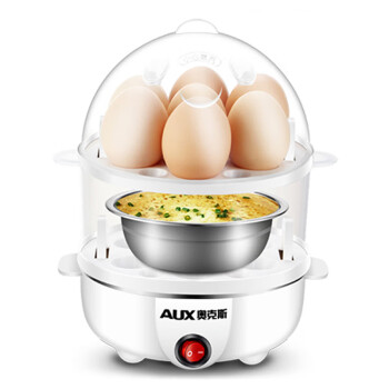 奥克斯AUX-108B 煮蛋器 家用小型迷你双层带碗自动断电煮蛋器