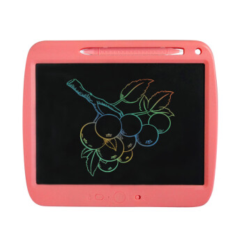 吉瑞恩斯（JARANCE）儿童液晶写字板 高亮彩色 智能画板 可充电粉色彩笔210mm*178mm