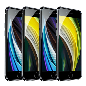依斯卡【贴坏包赔】苹果SE2钢化膜 新iPhoneSE/8/7/6S/6手机贴膜高清非全屏覆盖玻璃保护膜防指纹送神器JM124