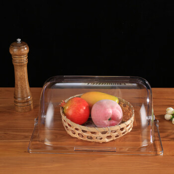 胜佳食品盖透明长方形盖食物保鲜罩蛋糕罩水果盘盖 53.5*33*18cm