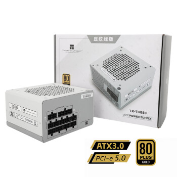 Thermalright(利民)   额定850W TR-TG850压纹线版 ATX3.0电源 金牌全模组 原生PCIE5.0 全日系电解电容 