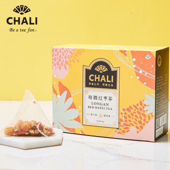 Chali 茶叶 红枣枸杞桂圆90g(12包/盒)*2盒 养生茶 茶包 办公室下午茶