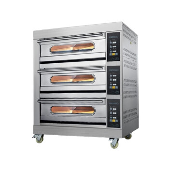 苏勒商用电烤箱二层四盘大容量大型蛋糕店燃气液化气面包烘焙烤炉 旋钮基础款二层二盘烤箱