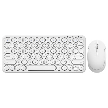 航世（BOW）HW098SD 无线键盘鼠标套装 超薄便携键盘鼠标 笔记本电脑家用办公通用键鼠套装  白色