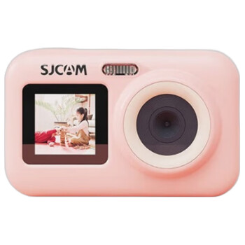 SJCAM 速影儿童益智高清数码相机生日礼物户外日常记录亲子互动 淡粉色 官方标配32G内存