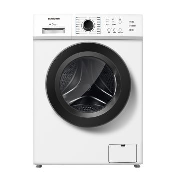 创维(SKYWORTH) 6公斤全自动滚筒洗衣机  超薄嵌入 金属机身 16种洗涤程序 高温除螨洗 F60A
