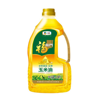 福临门 食用油 非转基因 压榨一级 黄金产地玉米胚芽油1.8L 中粮出品