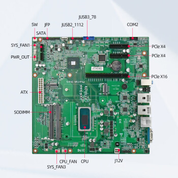 控端（adipcom）KD-1419B工控主板11代板载处理器i5-11400H电脑一体机主板