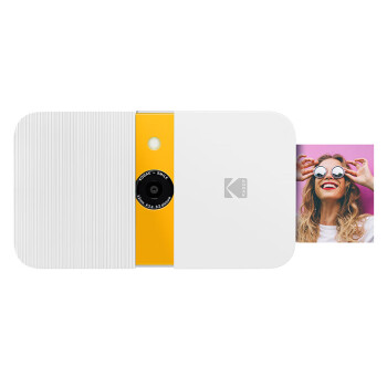 柯达（Kodak）Smile 拍立得 即拍即得（1000万像素 无墨打印 滑盖设计 液晶取景 可储存再打印） 白色