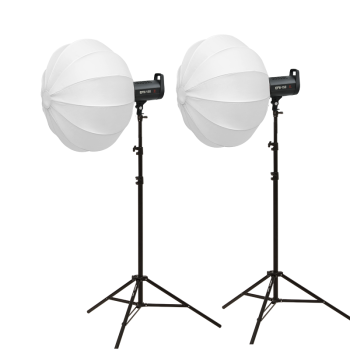 金貝（JINBEI）EF150pro LED补光灯高清美颜直播常亮灯摄影棚服装产品人像拍摄柔光灯视频拍照灯双球套