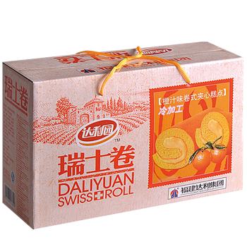 达利园瑞士卷橙汁味720g礼盒装零食早餐面包(新老包装随机发货)