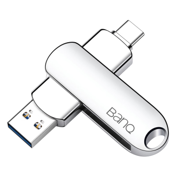 banq 1TB Type-C USB3.2 Gen1手机U盘 C91高速手机电脑两用双接口安卓苹果iPad笔记本大容量闪存盘