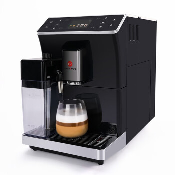 MCILPOOG全自动家用商用咖啡机 一键制作拿铁 卡布奇诺 自动清洗 双锅炉 黑色
