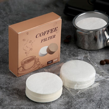 逸居客（YIJUKE）【100张】60mm摩卡壶滤纸6号意式咖啡机手柄粉碗圆形滤纸