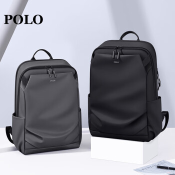 POLO商务双肩包男士旅行背包书包16/17.3英寸笔记本苹果电脑包送男友