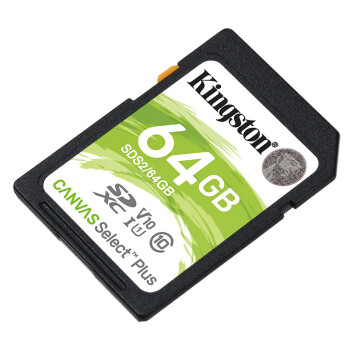 金士顿（Kingston）64GB SD存储卡 U1 V10 相机内存卡 sd卡大卡 支持4K 高速连拍 读速100MB/s