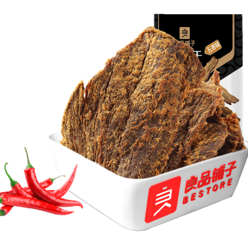 良品铺子 牛肉干五香味 手撕牛肉 内蒙古肉干肉脯特产休闲零食小吃80g