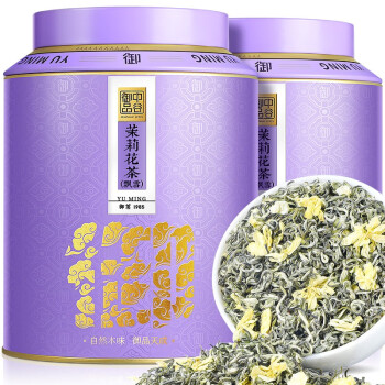 中谷御品 茶叶特级茉莉花茶川派茉莉飘雪新茶九窨臻品茶叶礼盒300g