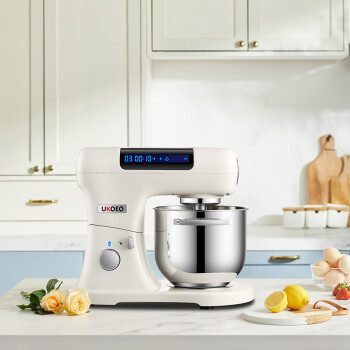UKOEOU8多功能厨师机家用和面机全自动揉面机鲜奶打蛋商用 不锈钢桶版