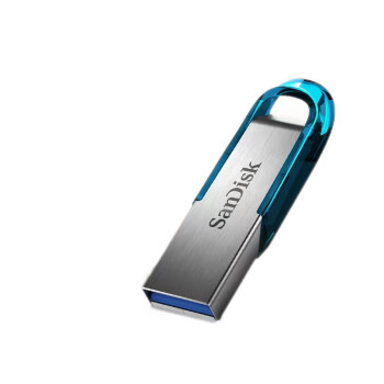 闪迪 (SanDisk) 128GB USB3.0 U盘 高速读取 蓝色 小巧便携 安全加密 学习办公优盘 一年换新