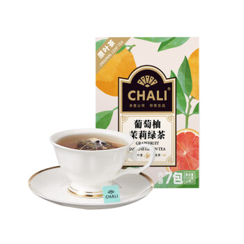 CHALI茶里 葡萄柚茉莉绿茶盒装17.5g 7包/盒