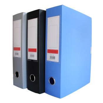 凤江（fengjiang） ZL-112文件盒 粘扣档案盒 A4 75mm背宽 蓝色 单位：个