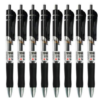 晨光(M&G)K35/0.5mm黑色中性笔 经典按动子弹头签字笔 办公水笔 12支/盒 5盒60支装 ZY