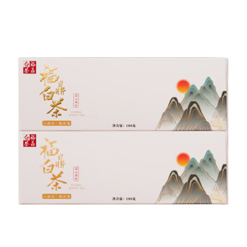 固根堂 白茶饼寿眉小方片老白茶小茶饼 山水福鼎白茶180g/盒 2盒起售BS