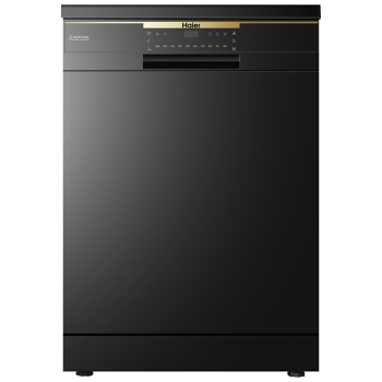 海尔（Haier）洗碗机13套独立式80℃双微蒸汽智能开门烘干全自动家用洗碗机 AK400-EW130266BKD