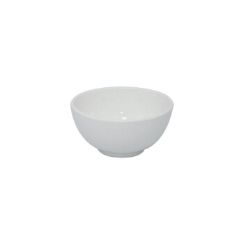 希娣恩 陶瓷小白碗 家用商用餐厅罗汉碗陶瓷小白碗 4.5寸饭碗直径11cm（10个装）