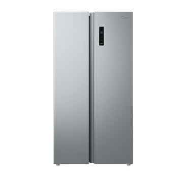美的双开门冰箱对开门冰箱家用智能变频电冰箱BCD-558WKPM(E)钛钢灰【528升级款】