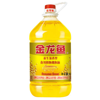 金龙鱼  食用油 花生浓香型食用植物调和油4L