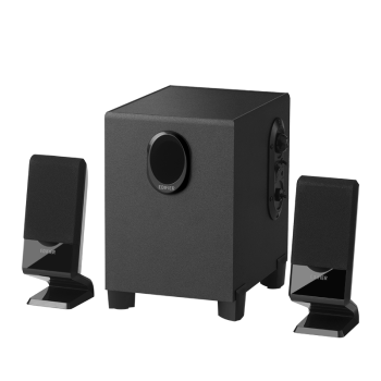漫步者（EDIFIER） R101V 2.1声道电脑音响音箱 台式机笔记本桌面音响 游戏音响 黑色
