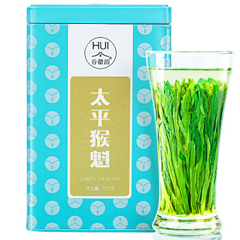 谷徽韵绿茶太平猴魁特级150g2024雨前新茶罐装安徽茶叶自己喝