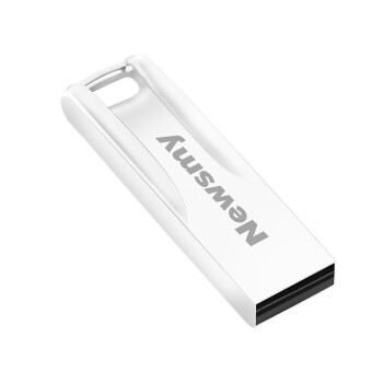 纽曼   64GB USB2.0 U盘 V23迷你款 星耀银 时尚设计 轻巧便携 金属车载U盘
