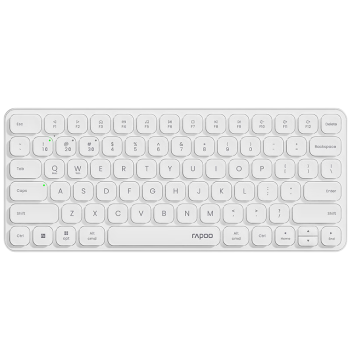 雷柏（Rapoo）E9000G升级款 78键无线/蓝牙多模键盘 刀锋超薄紧凑便携无线键盘 电脑笔记本商务办公键盘 白色
